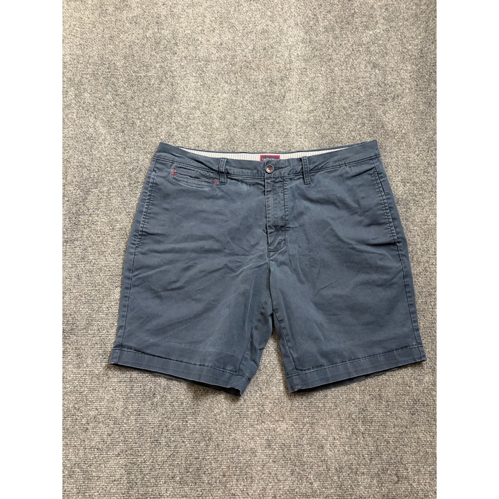 Untuckit St. Vincent Navy Blue Chino Shorts Mens W36 Regular Fit 40500